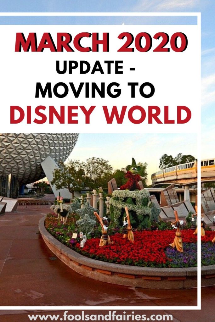 March 2020 Update - Moving to Disney