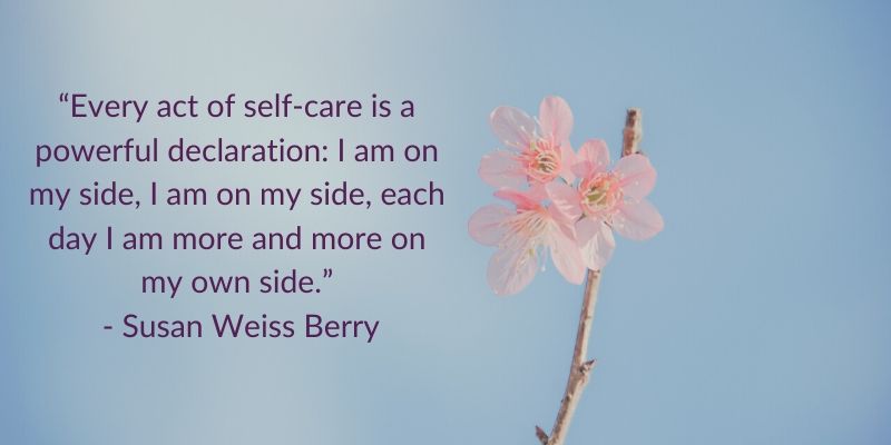 Self-care quote about mental health